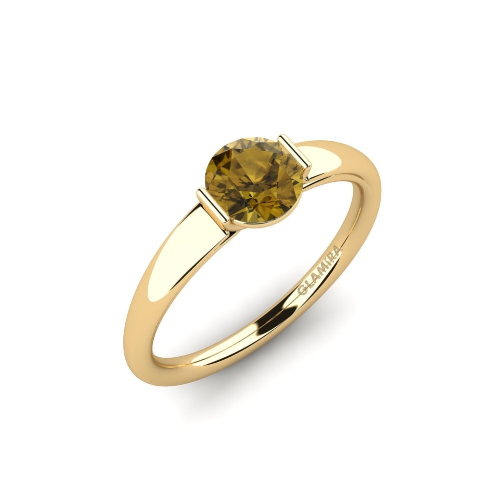Đá Zircon Nâu Nhẫn đính hôn Onboy