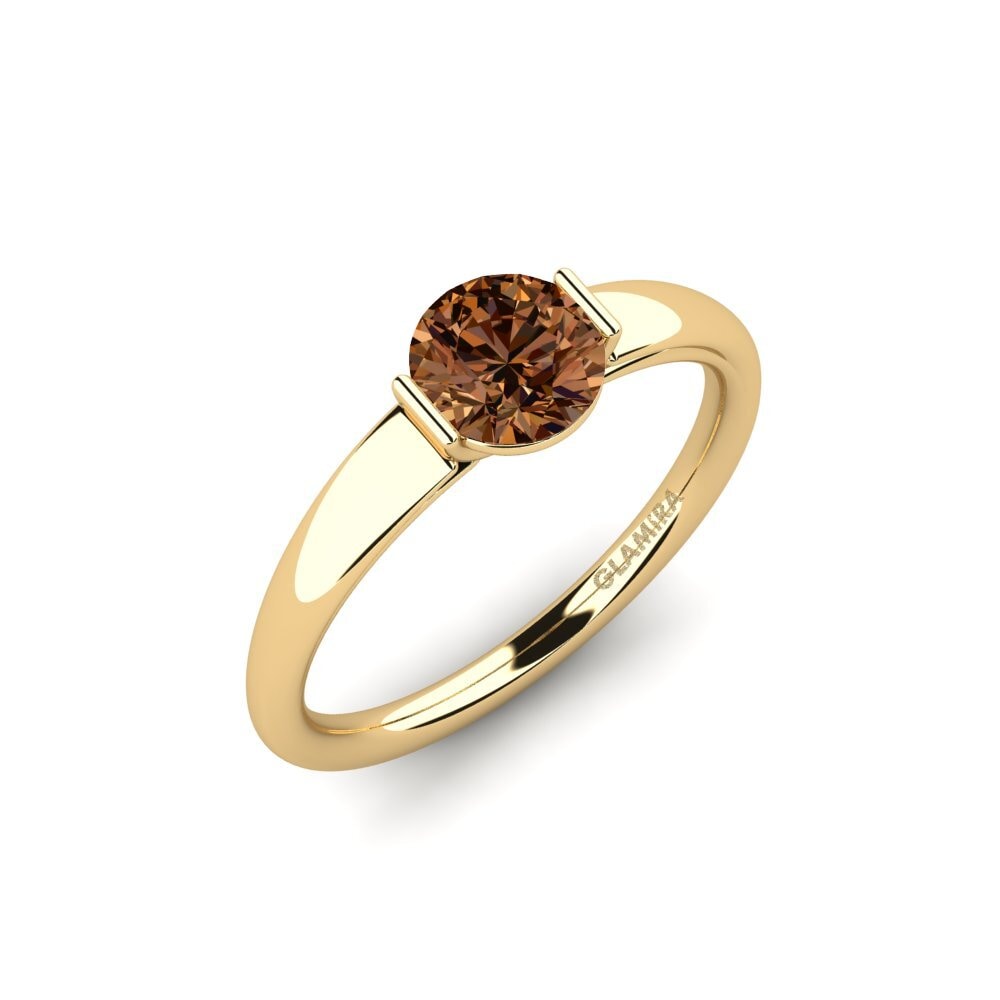 Brown Diamond Engagement Ring Onboy