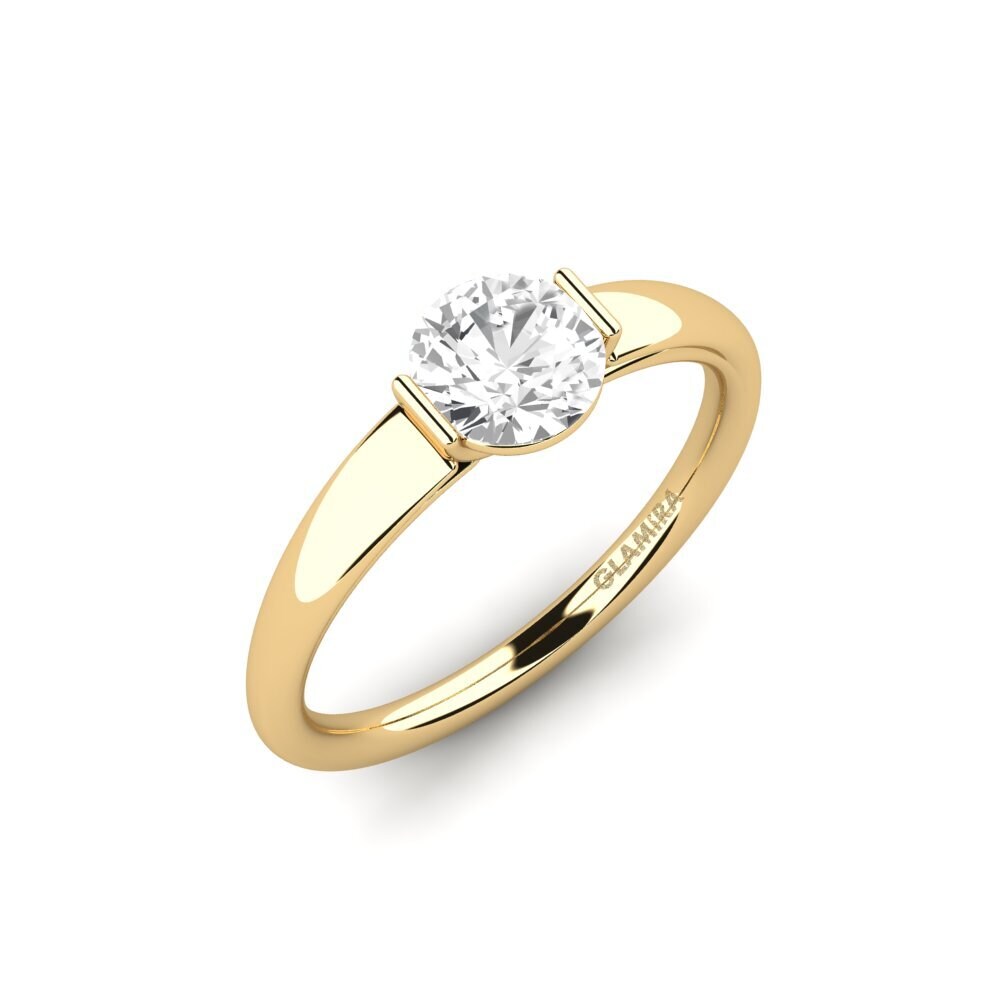 White sapphire Engagement Ring Onboy