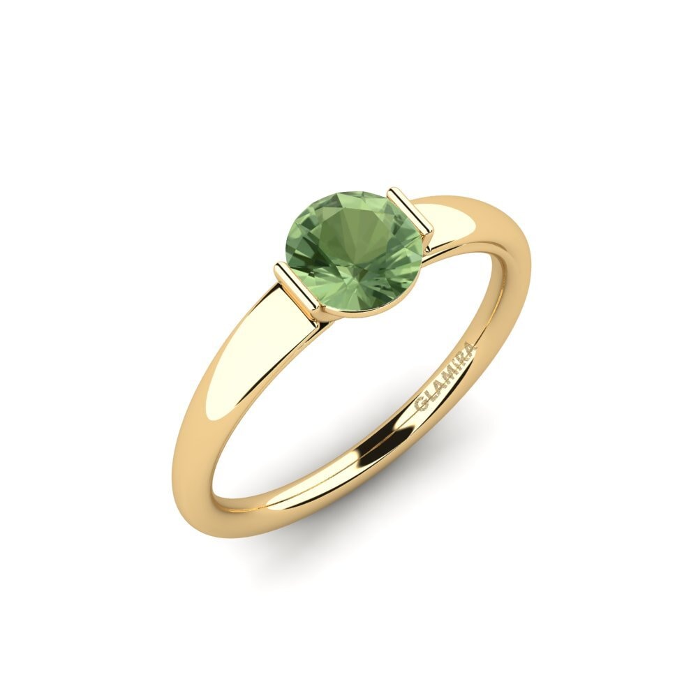 Green Sapphire Engagement Ring Onboy