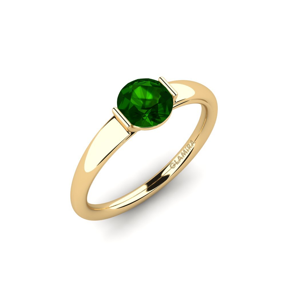 Green Tourmaline Engagement Ring Onboy