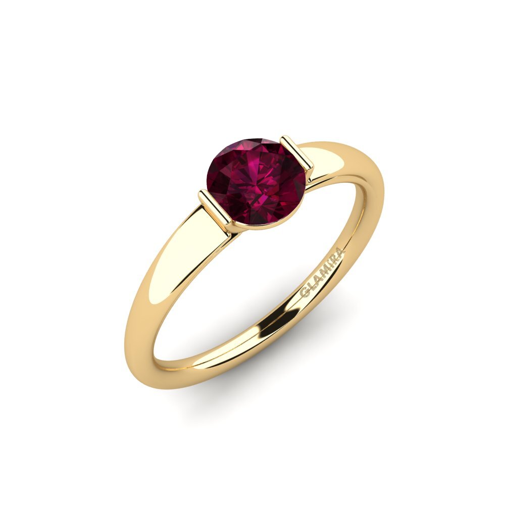 Rhodolite Garnet Engagement Ring Onboy