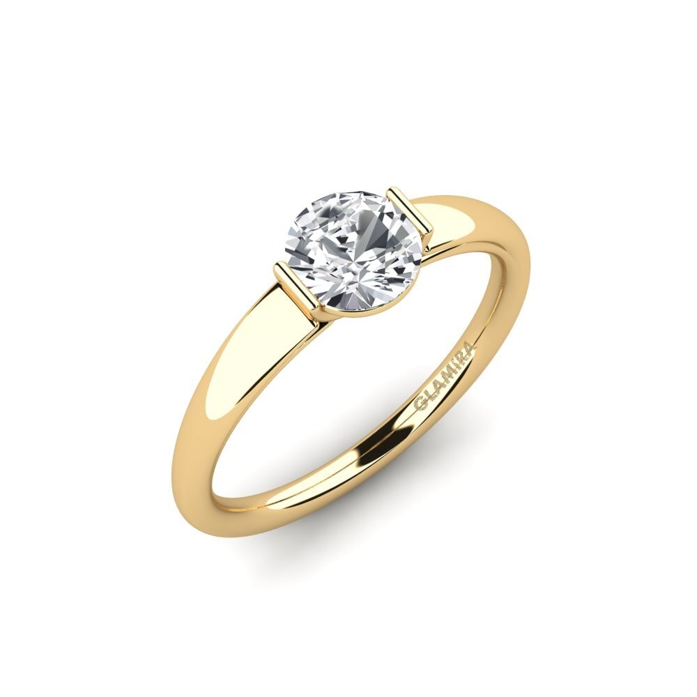 Circón Blanco Anillo de compromiso Onboy