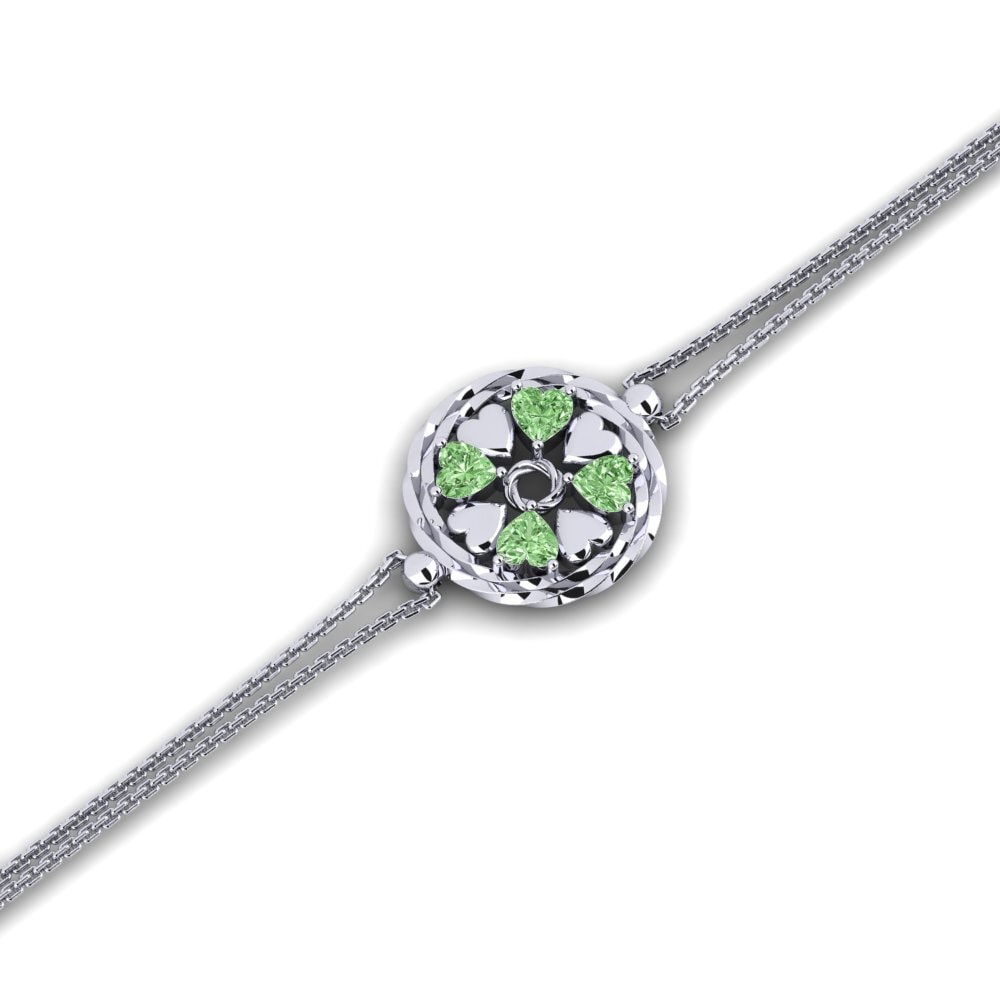 Paladio Diamante Verde Pulsera de Mujer Emmythirse