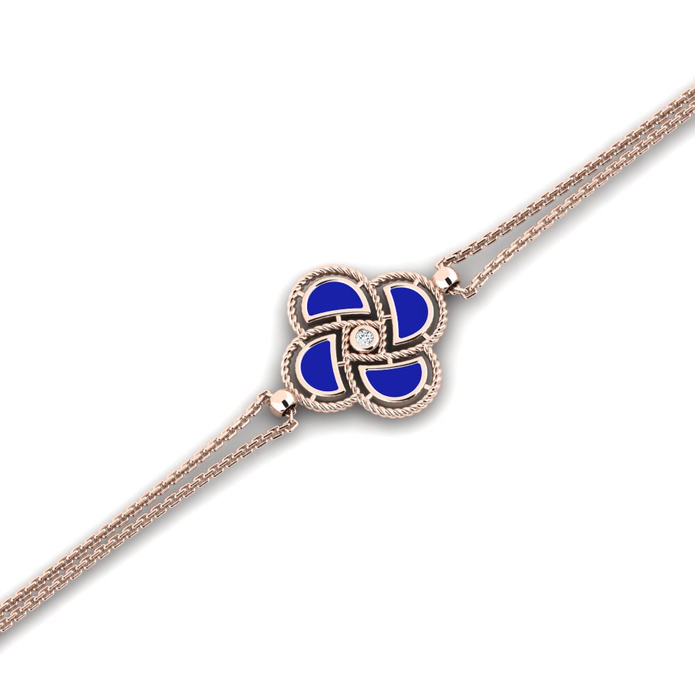 14ct Rose Gold Women's Bracelet Femansac