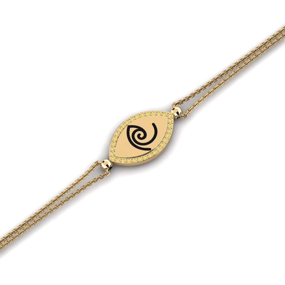 Yellow Diamond Women's Bracelet Finatitaing