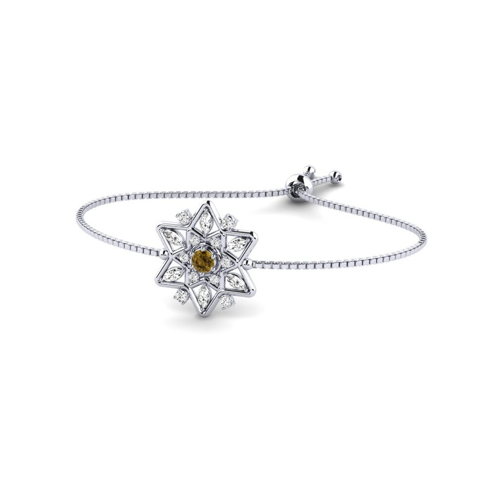 Paladio Circón Marrón Pulsera de Mujer Zakira
