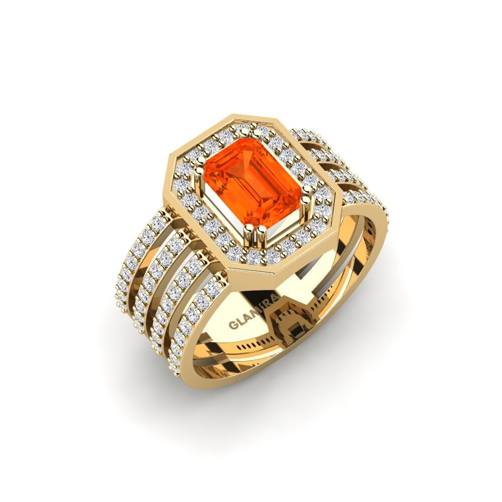 Fire Opal SYLVIE Ring Chaandee