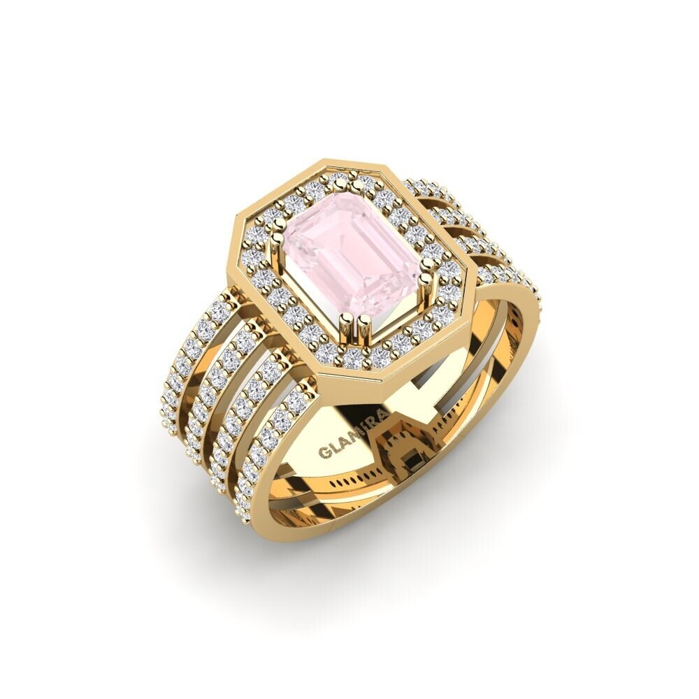 Rose Quartz SYLVIE Ring Chaandee