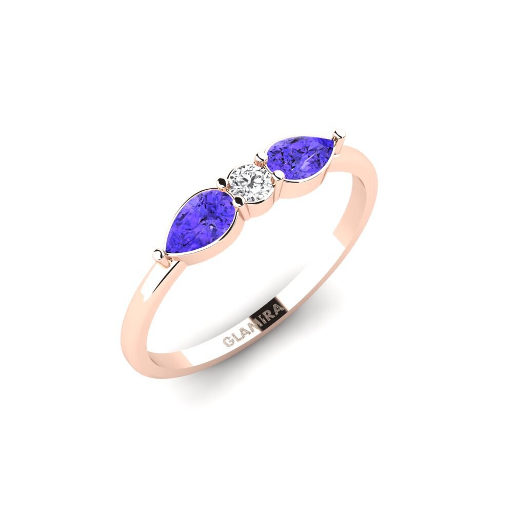 14k Rose Gold Tanzanite SYLVIE Ring Marzanie