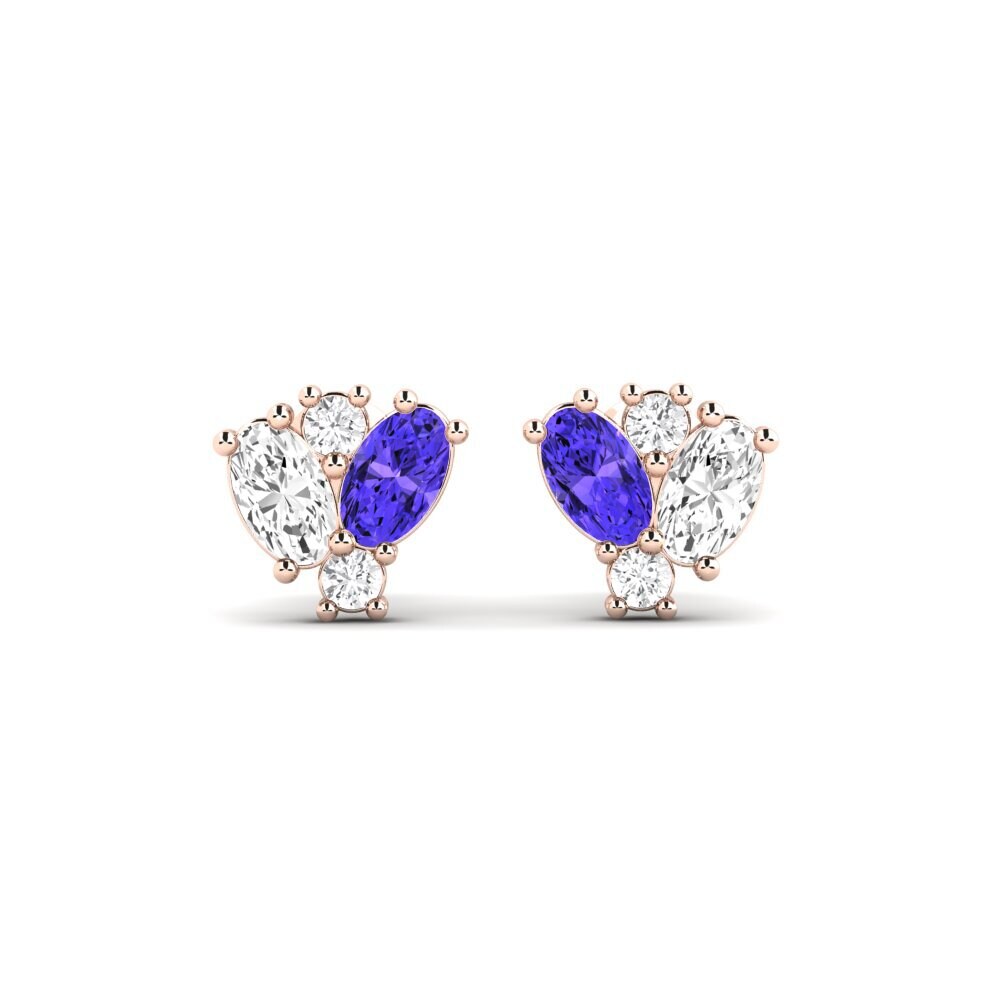 14k Rose Gold Tanzanite SYLVIE Earring Sueno