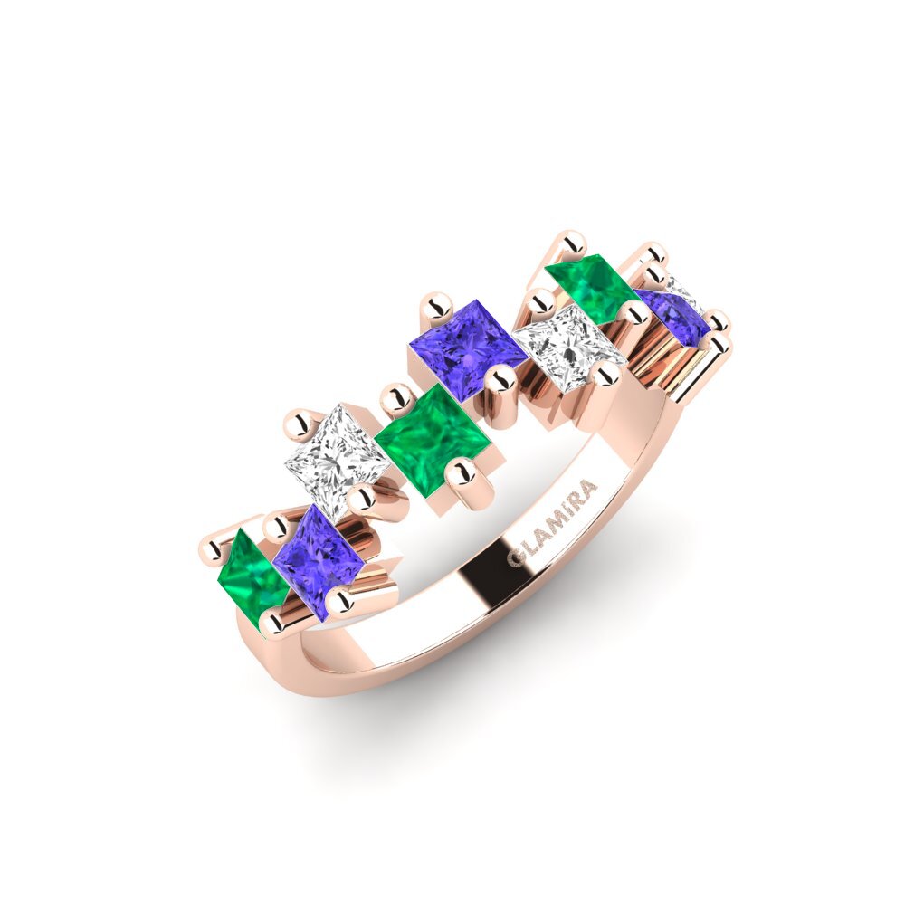 14k Rose Gold Tanzanite SYLVIE Ring Airgid