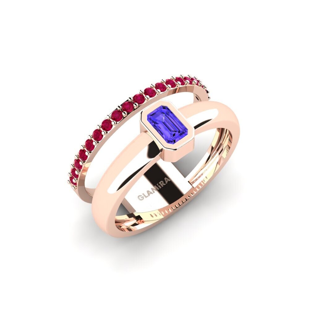 14k Rose Gold Tanzanite SYLVIE Ring Filoktetes