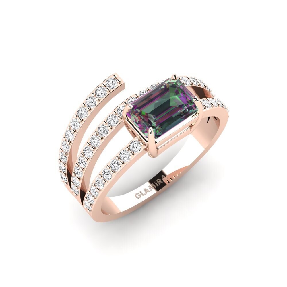 14k Rose Gold Mystic Topaz SYLVIE Ring Ifeza