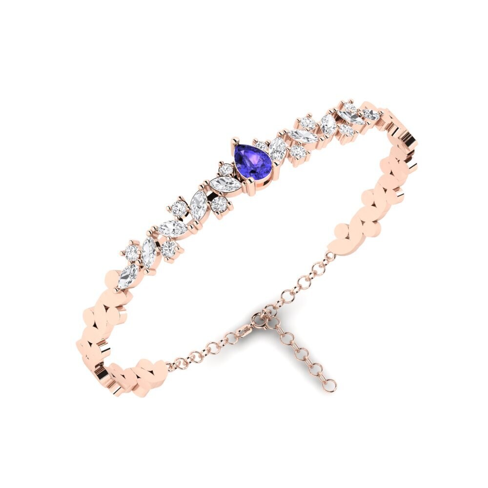 14k Rose Gold Tanzanite SYLVIE Bangle Leija