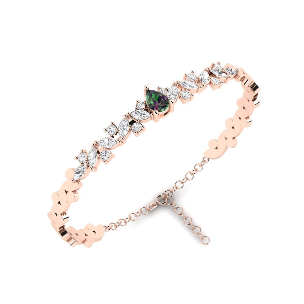 14k Rose Gold Mystic Topaz SYLVIE Bangle Leija