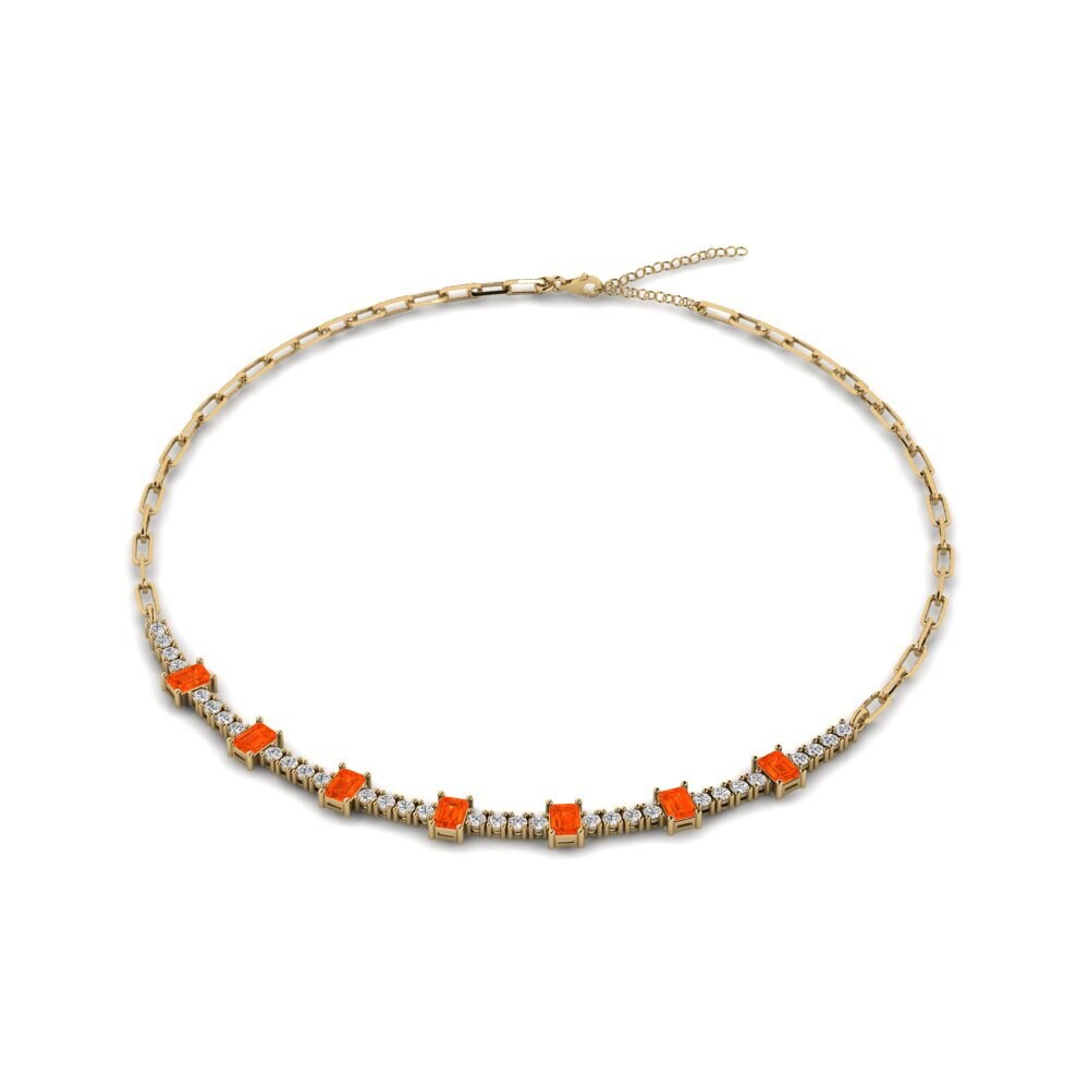 Fire Opal SYLVIE Collier Liryo