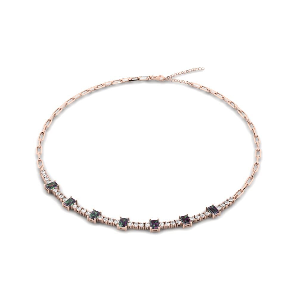 14k Rose Gold Mystic Topaz SYLVIE Collier Liryo