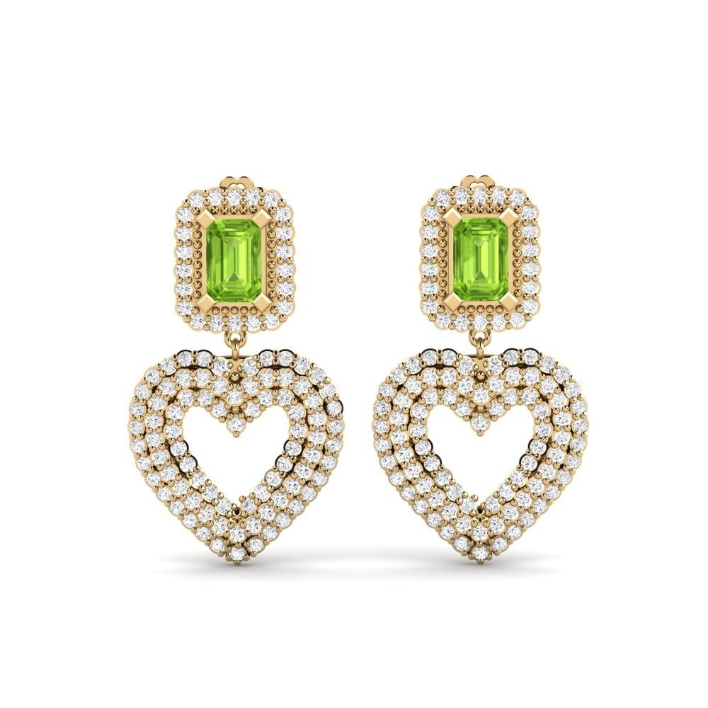 14k Yellow Gold Peridot SYLVIE Earring Palata