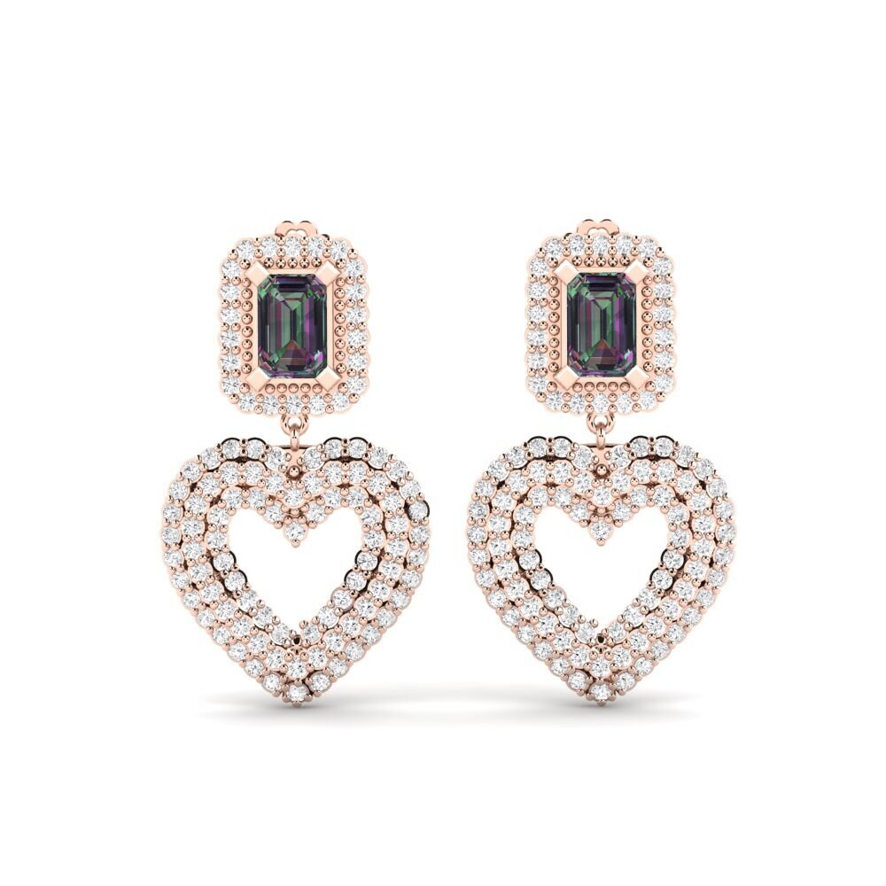 14k Rose Gold Mystic Topaz SYLVIE Earring Palata