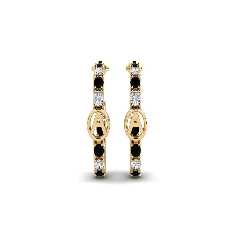 Black Onyx SYLVIE Earring Riyo - A