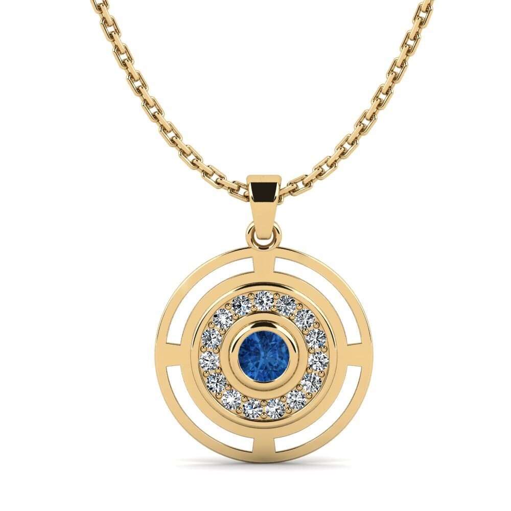 Dark Blue Zirconia Women's Pendant Alting