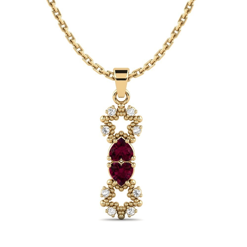 Rhodolite Garnet Women's Pendant Audatis