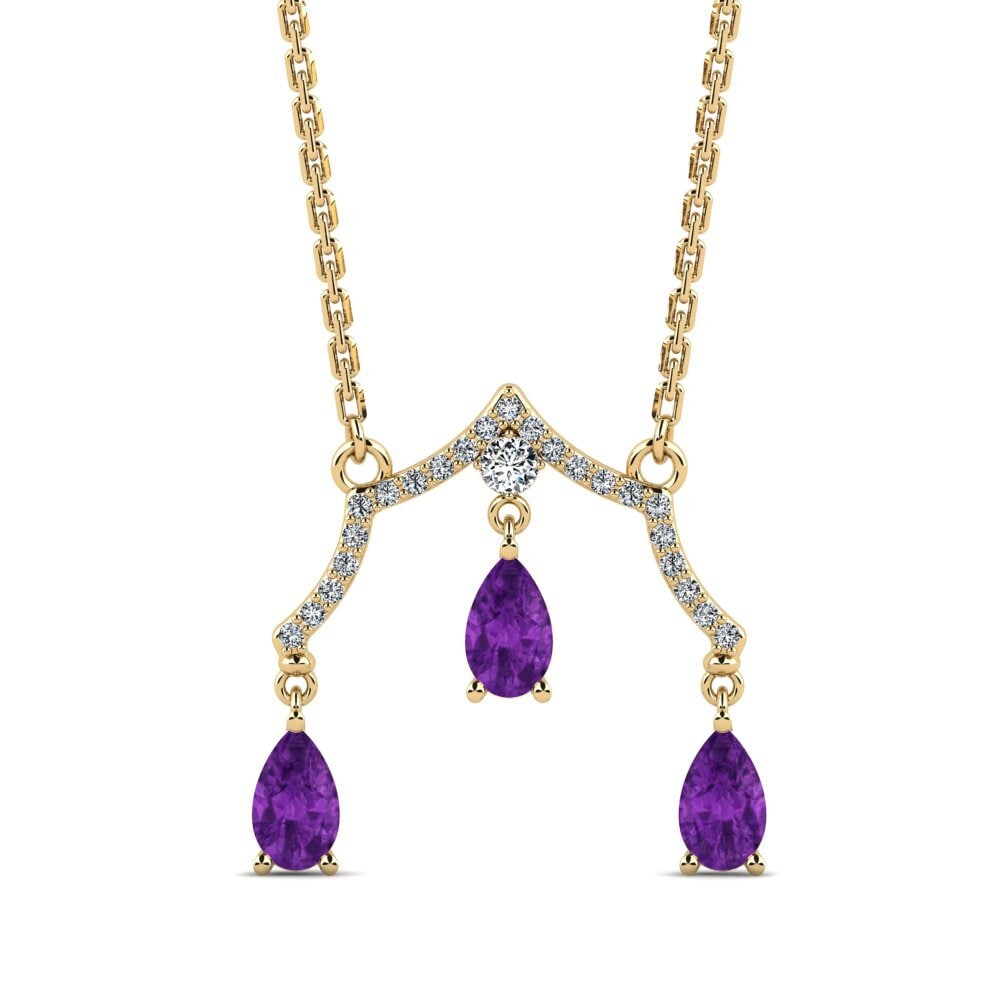 Amethyst Women's Necklace Bedefs