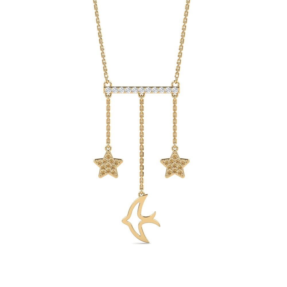 Brown Diamond Women's Necklace Mitron