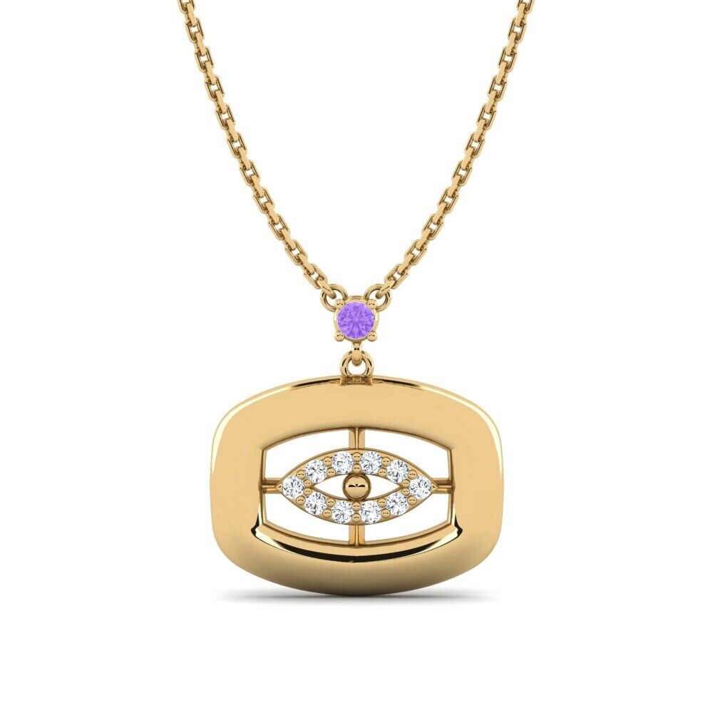 Amethyst Women's Necklace Mphil