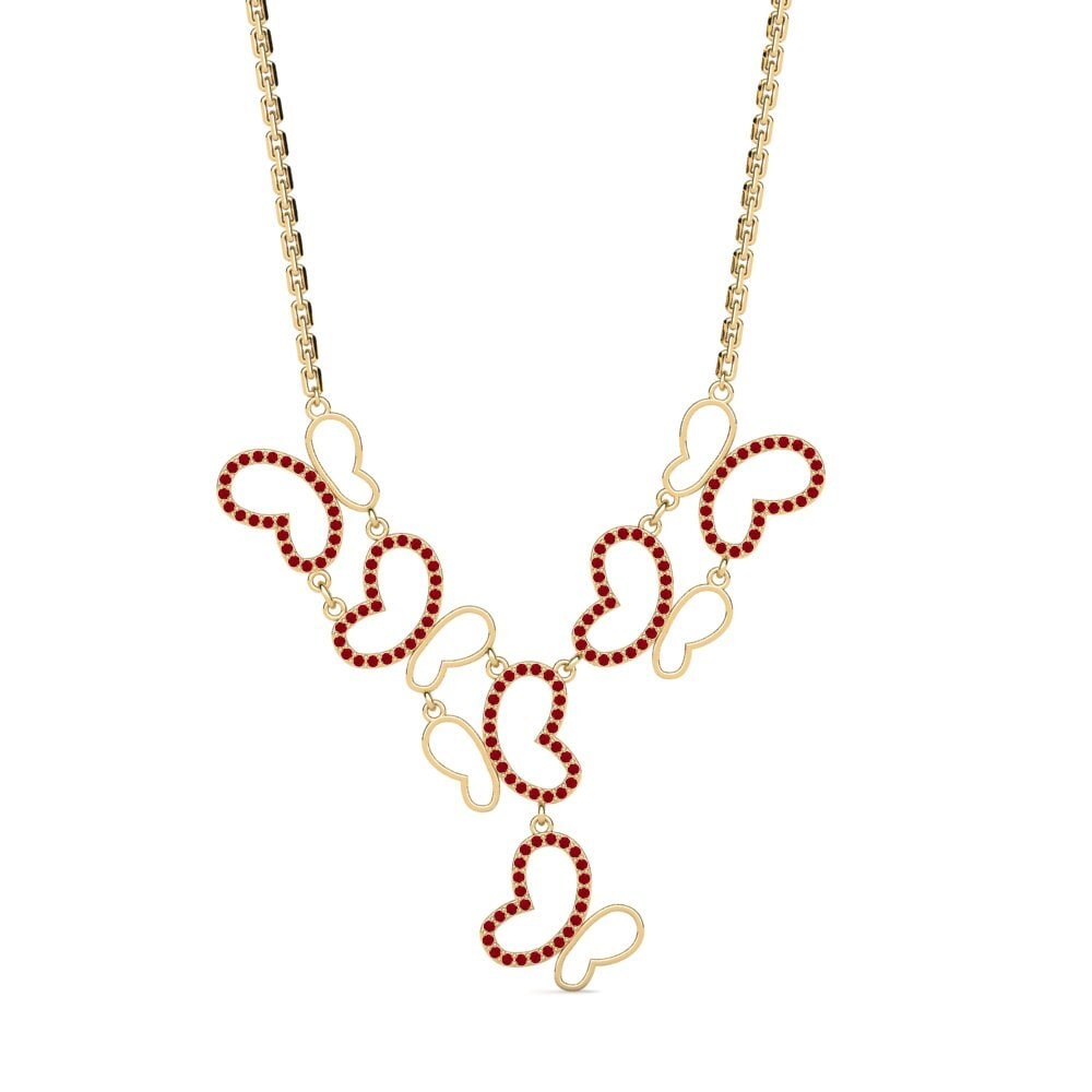 Red Zirconia Women's Necklace Negus