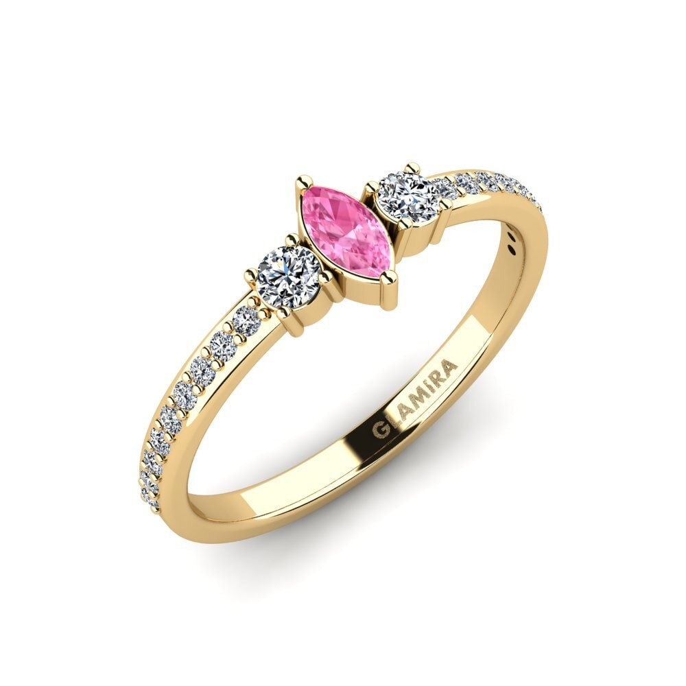 Pink Sapphire Engagement Ring Ashusto