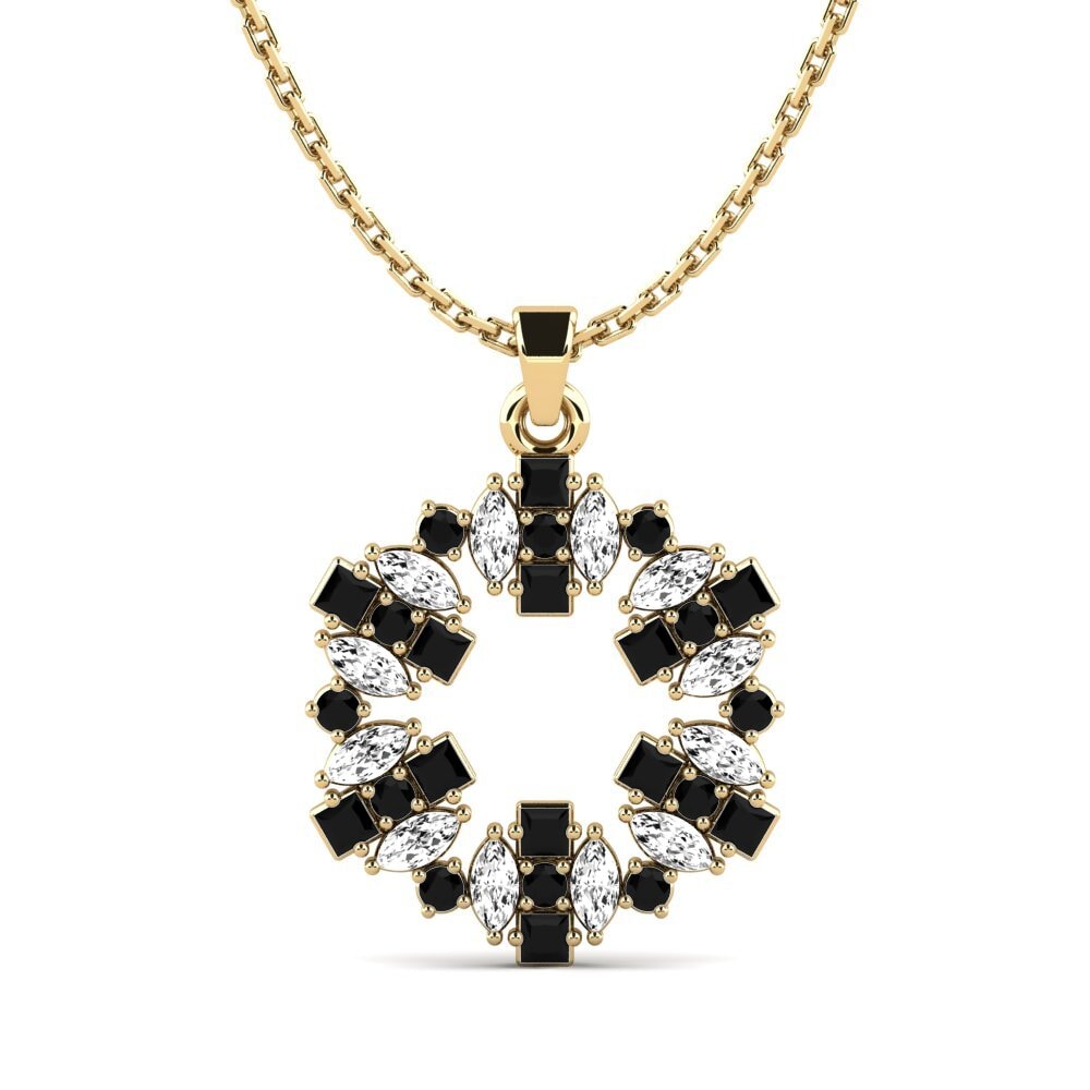 Mixed Black Onyx Pendant Bluewolfen
