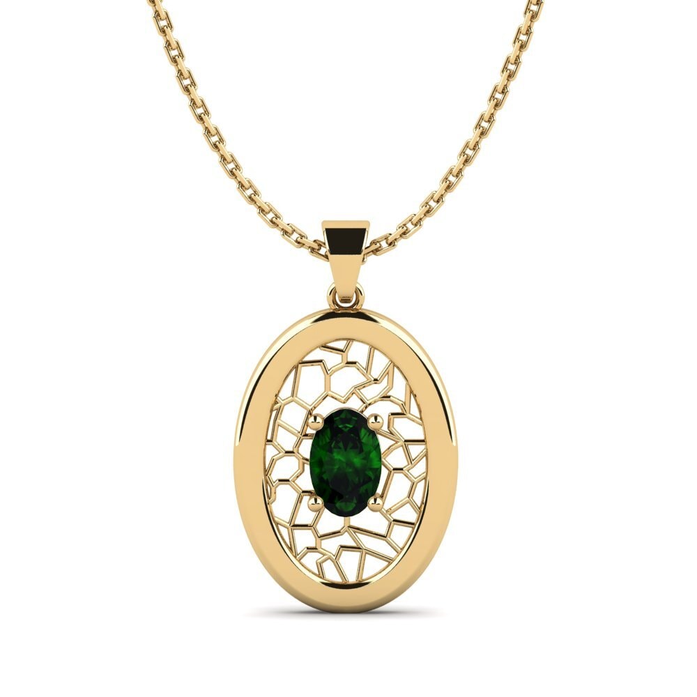 Green Tourmaline Women's Pendant Bray