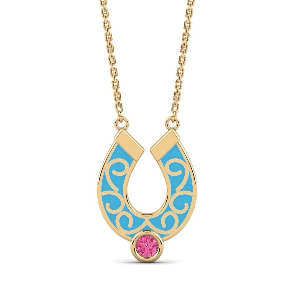 Pink Tourmaline Women's Necklace Anglides