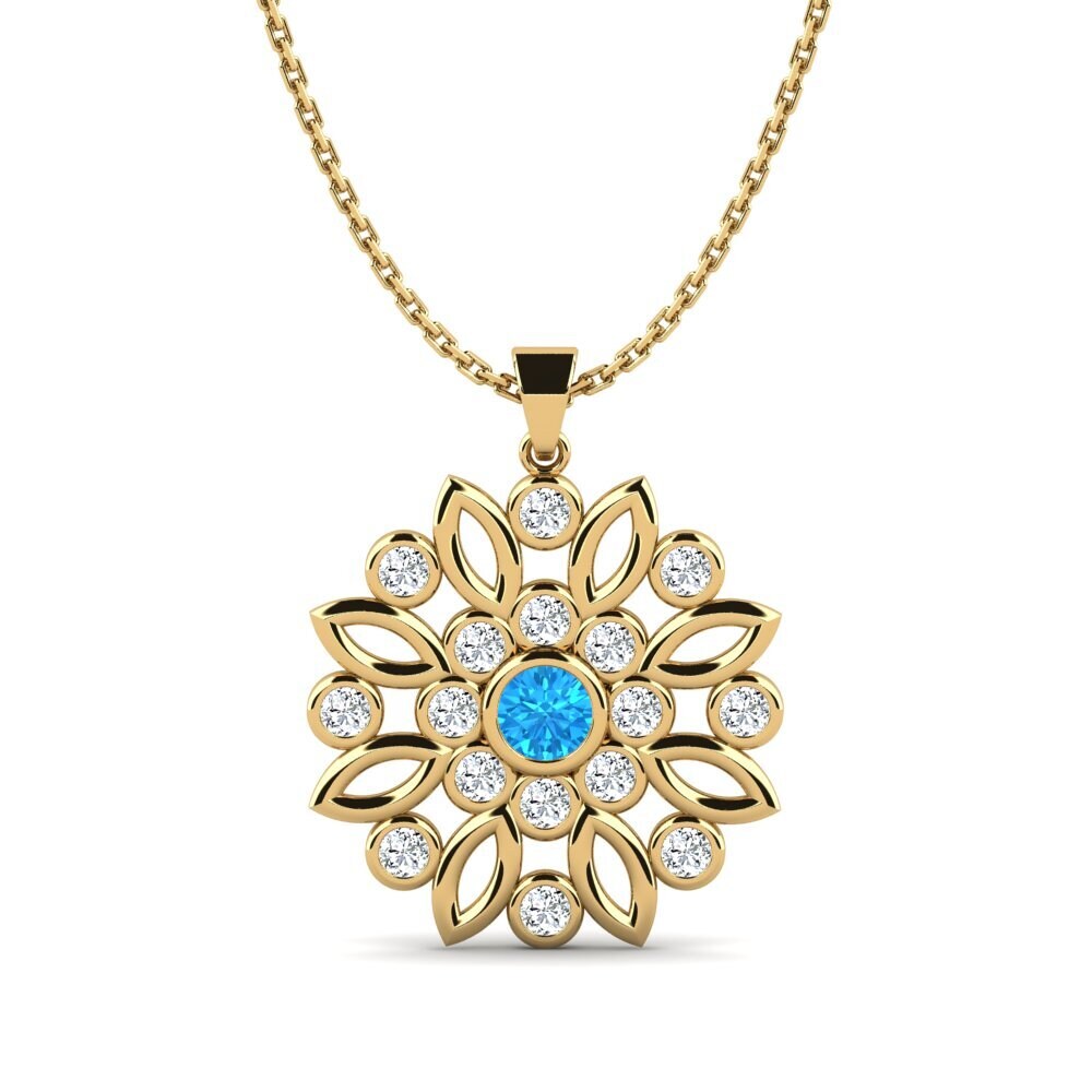 Blue Topaz Women's Pendant Eidosia