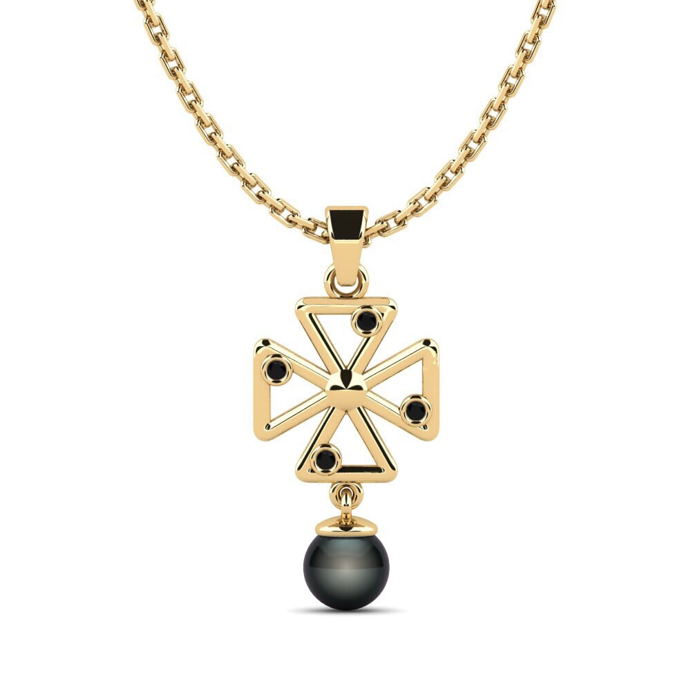 Black Sapphire Women's Pendant Airelseh