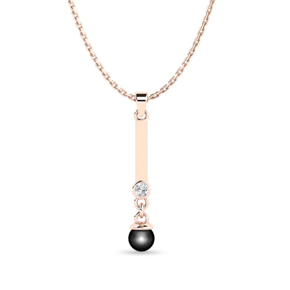 Rotgold 375 Diamant Damen anhänger Andeana