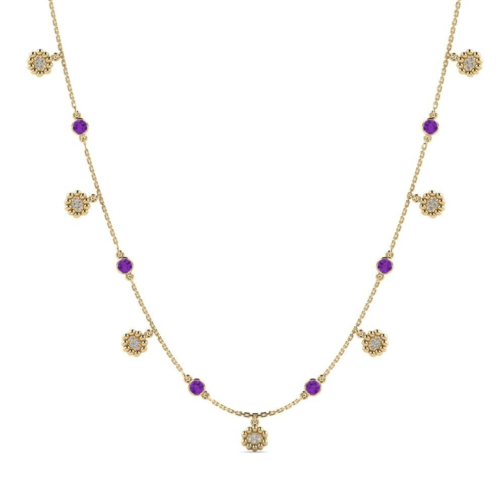 Amethyst Women's Necklace Alfcidel