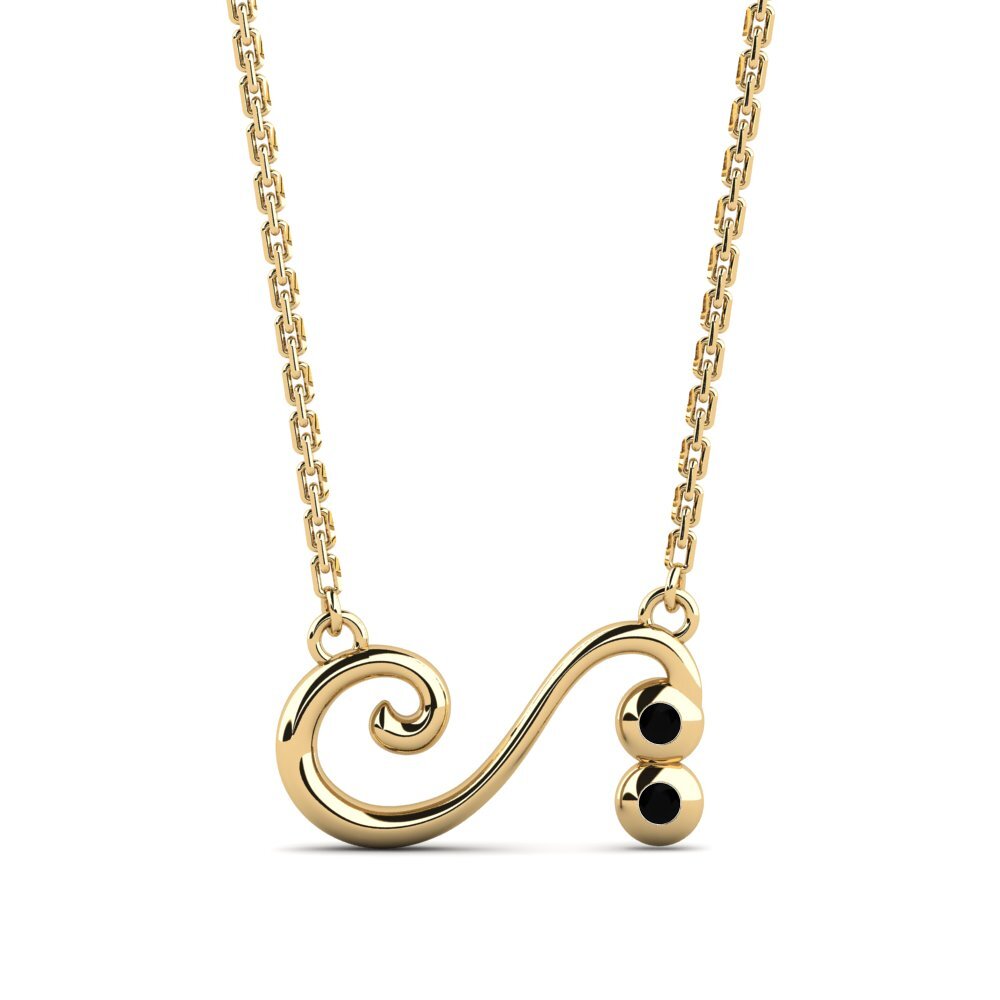 Diamante Negro Collar de Mujer Charpapis