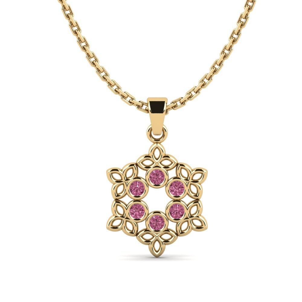 Rhodolite Garnet Women's Pendant Compute