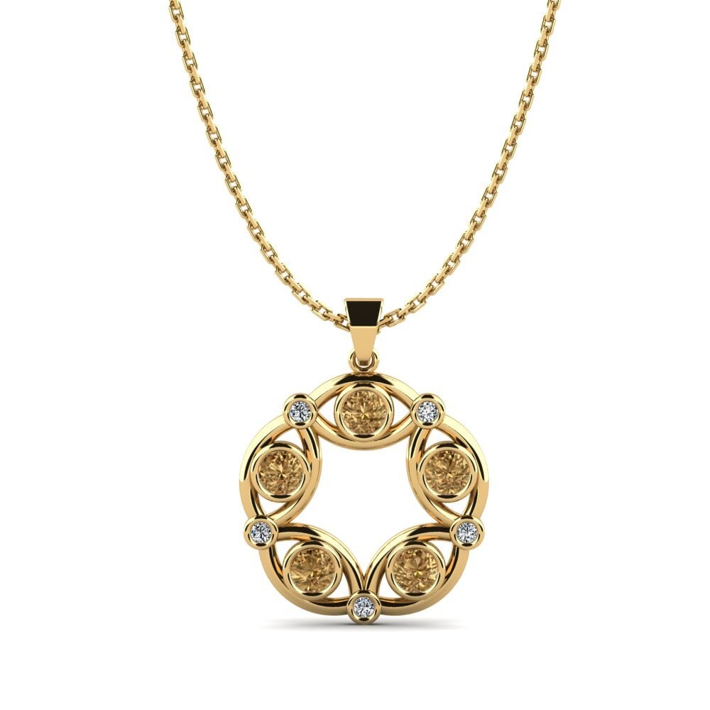 Brown Diamond Women's Pendant Cxting