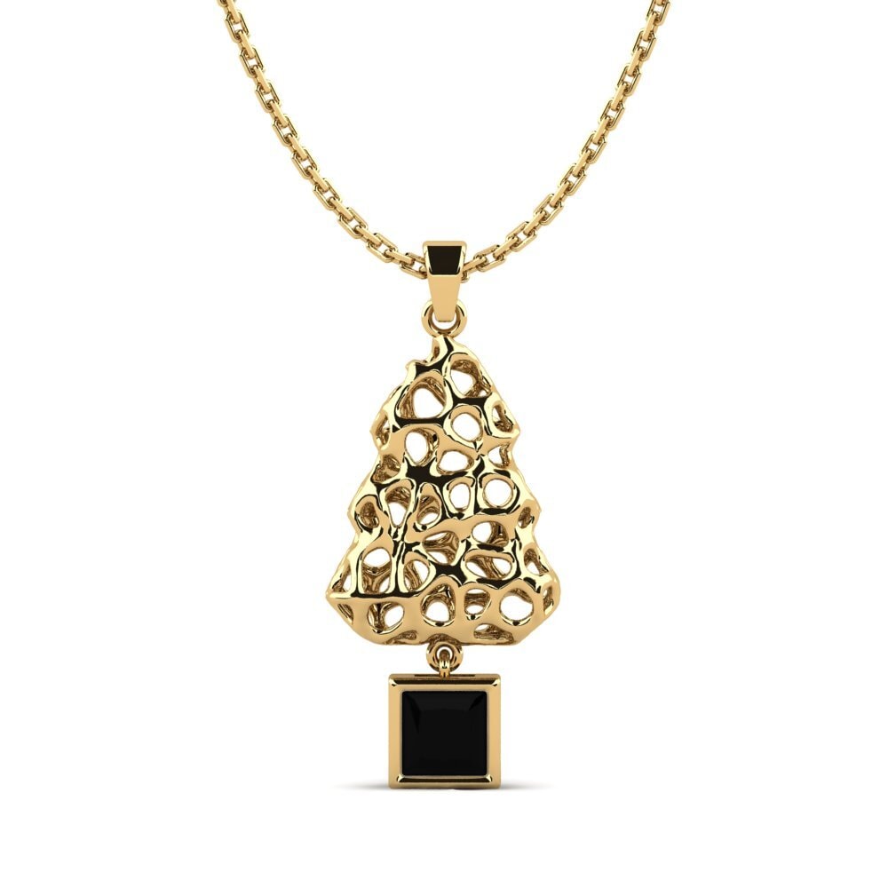 Diamante Negro Colgante de Mujer Lanidro