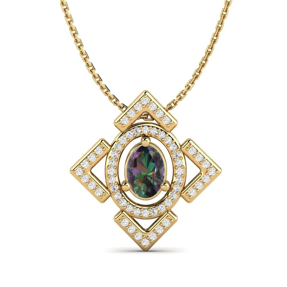 Mystic Topaz Women's Pendant Ombreux
