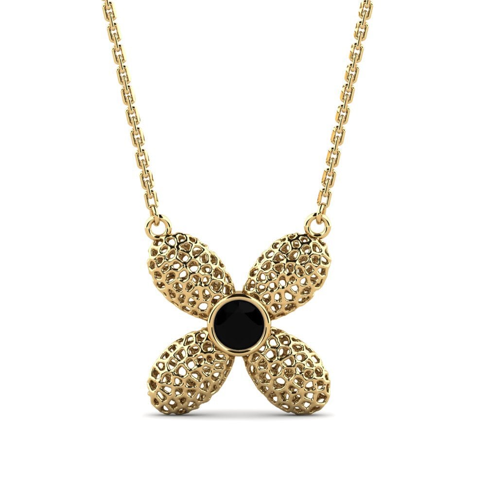 Black Diamond Women's Necklace Xueutcno