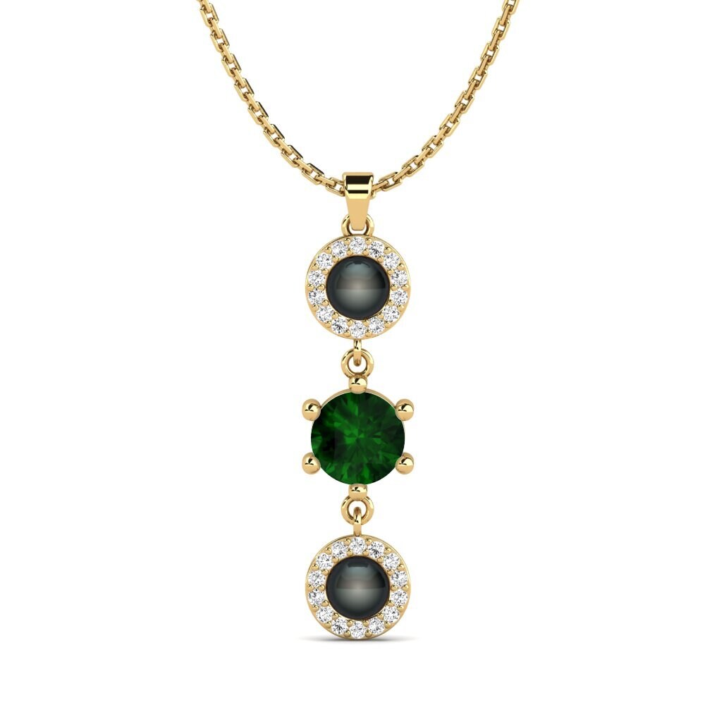Green Tourmaline Women's Pendant Yamen