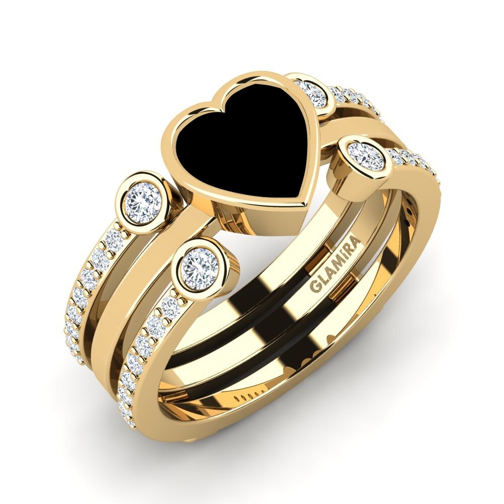 Black Onyx Ring Brati - SET