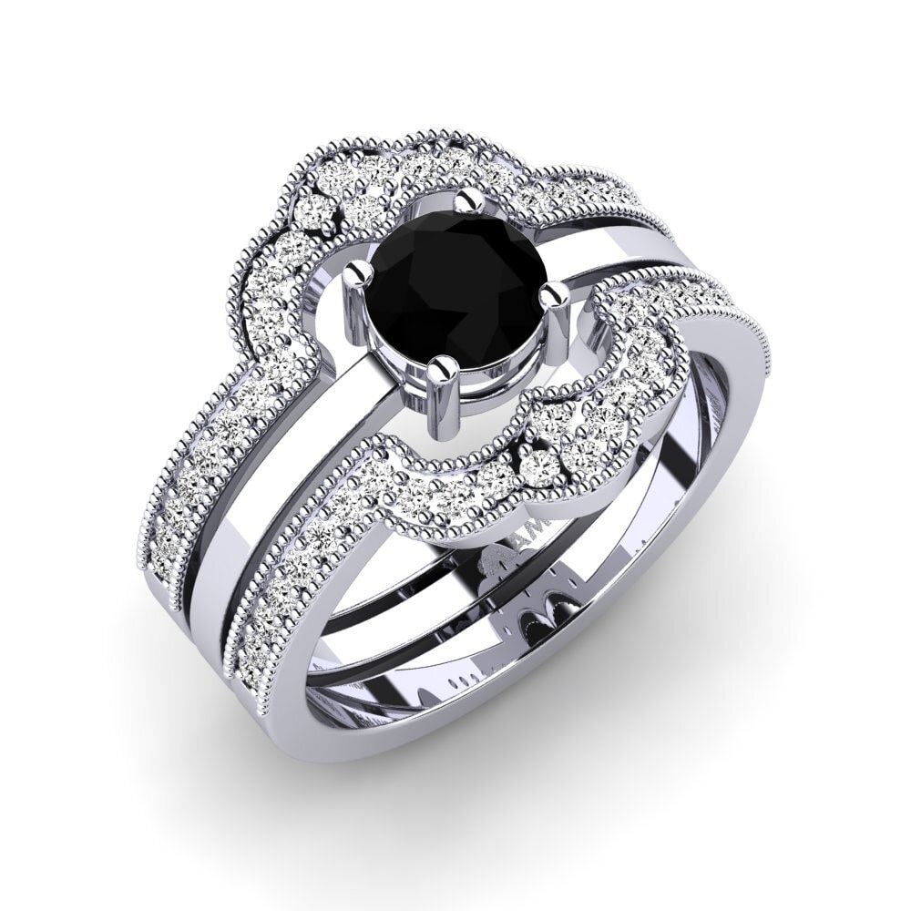Bague Vintage En Argent Massif Avec Pierre - Taille 54 - Occasion Très Bon état