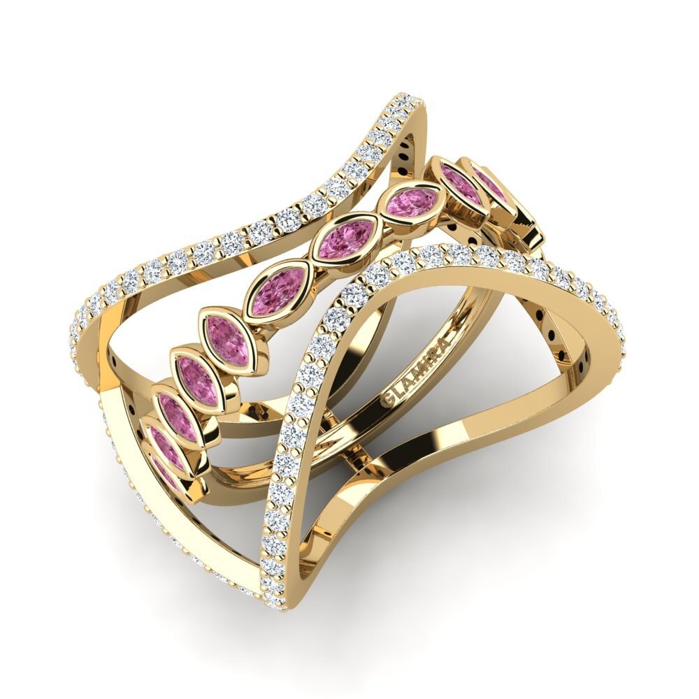 Rhodolite Garnet Ring Flilart - SET