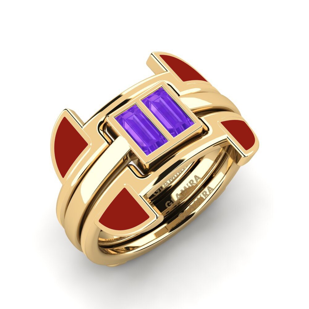 Amethyst Ring Fratteaa - SET
